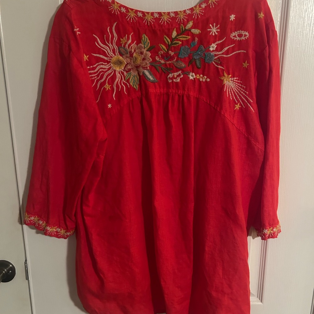 Johnny Was Lissa Weekend Boho Oversized Top - Picture 5 of 8